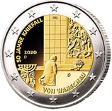 2€ Allemagne BE 50 ans de l'agenouillement de Varsovie - 2020