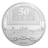 50 euros argent 5 onces Le redoutable 2014