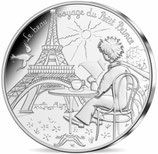 10 euros argent Petit prince en terrasse à Paris