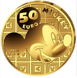 50 euros Mickey à travers les âges en or 1/4 oz