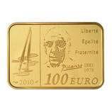 100 euros Pablo Picasso 2010 en or 1/2 oz