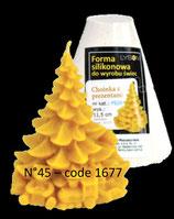 Moule à bougies Noël - Arbre noël avec cadeaux