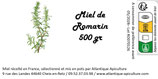 Miel de romarin de France - 500gr
