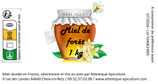 Miel de forêt région centre - 1kg