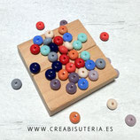 Abalorios -  Cristal donuts 8x3-4mm  MIX  (variados, por pares, 40 unidades en total)