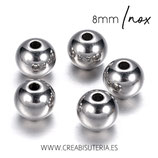 INOX - Accesorios - Bola 8x8mm Agujero 1,8mm P39P  (10 unidades)