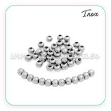 INOX - Accesorios - Bola inox hueca mini 4 mm Agujero 1,3mm (100 unidades) C81006