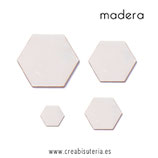 Madera hexágono (20 unidades)