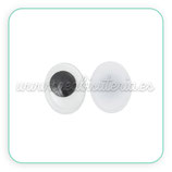 Adorno ojos ovalados de colores para pegar 10x8mm (30unidades) AD-C35239