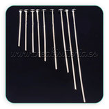 BASTONES ALFILER CABEZA PLANA PLATA MIX ACCBAS-C04117