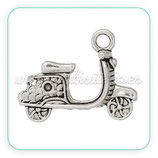 Charm TRANSPORTES - moto vespino plateado  CHAOOO-C44057 (10 unidades)