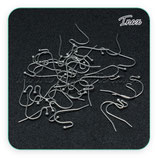 INOX - Ganchos PENDIENTES torcido y bolita  (10 pares)