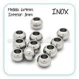 INOX - Accesorios - Bola 6x4mm Agujero 3mm  R625 (60 unidades)