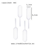 UTIL - Resina - Pipeta mini 4ml desechable - 10 unidades