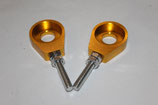 2 Kettenspanner Simson S51 Aluminium eloxiert  gold