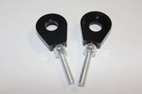 2 Kettenspanner Simson S51 Aluminium eloxiert  schwarz