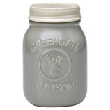 Jar Maison warm grey H:19cm,gross