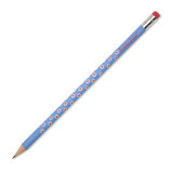 Bleistift blau mit Tupfer rot