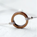 Armband, Kreis, Ring, minimalistisch, Holz, Sommerarmband