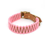 Biothane Paracord Halsband "COGNAC & ROSA"
