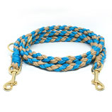 Leine "BEIGE & HELLBLAU"