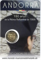 2 Euro 150 Jahre Reform  Coin-Card Andorra 2016