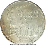 10 Mark 10 Jahre Deutsche Einheit Deutschland 2000