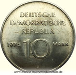 10 Mark Staatswappen Deutsche DDR 1974