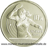 10 Yuan Olympische Spiele Tischtennis China 1991