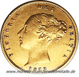 1/2  Pfund Victoria  1873 Groß Britannien