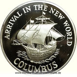 10 Dollars Flaggschiff Santa Maria Columbus Jamaika 1991