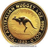 25 Dollars Känguru Nugget Australien 1990