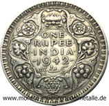 1 Rupee George VI Indien 1942
