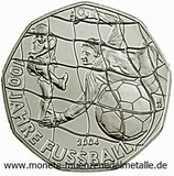 5 Euro 100 Jahre  Fussball  Österreich 2004