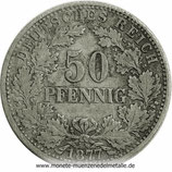 50 Pfennig deutsche reich Deutschland 1877