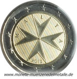2 Euro Malteserkreuzen Malta  Div. Jahrgang
