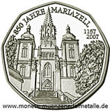 5 Euro 850 Jahre Mariazell  Österreich 2007