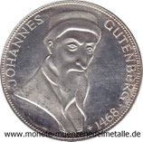 5 Mark Johannes Gutenberg Deutschland 1968