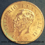 10 lire Vittorio Emanuele II  Italien 1863