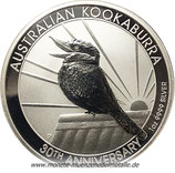 1 Dollar Kookaburra 30 Jahre Jubiläum 1990 - 2020 Australien 2020