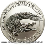 1 Dollar Salzwasser  Krokodil Australien 2014