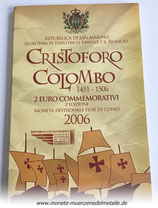 2 Euro Cristoforo Colombo Coin-Card San Marino 2006