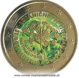 2 Euro Farbe 200 Jahre Botanischer Garten Slowenien 2010