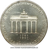10 Mark Brandenburgertor Deutschland 1991