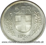 5 Franken Schweiz 1967