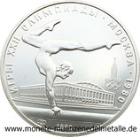 5 Rubel  Turner am Schwebebalken   Russland  1980