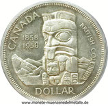 1 Dollar Totenpfahl Kanada 1958