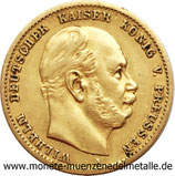 10  Mark Wilhelm I  Preussen  deutsche reich  Div.Jahrgang