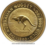 15 Dollar Känguru Nugget Australien 1990