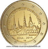 2 Euro Riga Lettland  2014